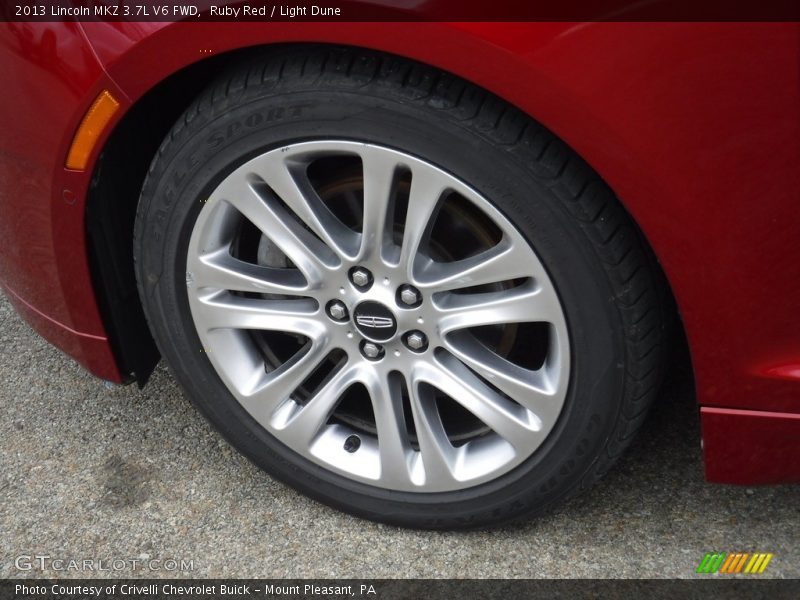 Ruby Red / Light Dune 2013 Lincoln MKZ 3.7L V6 FWD