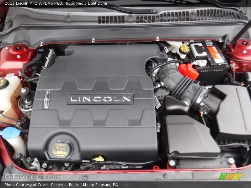 Ruby Red / Light Dune 2013 Lincoln MKZ 3.7L V6 FWD