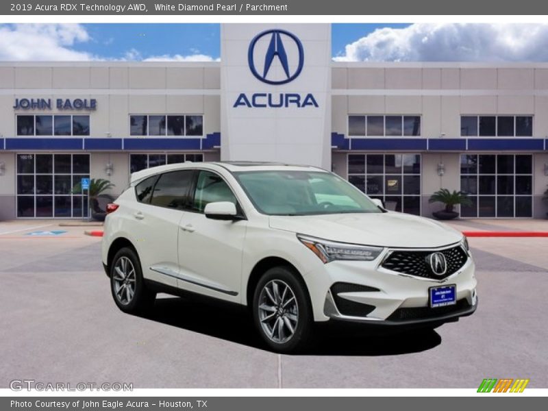 White Diamond Pearl / Parchment 2019 Acura RDX Technology AWD