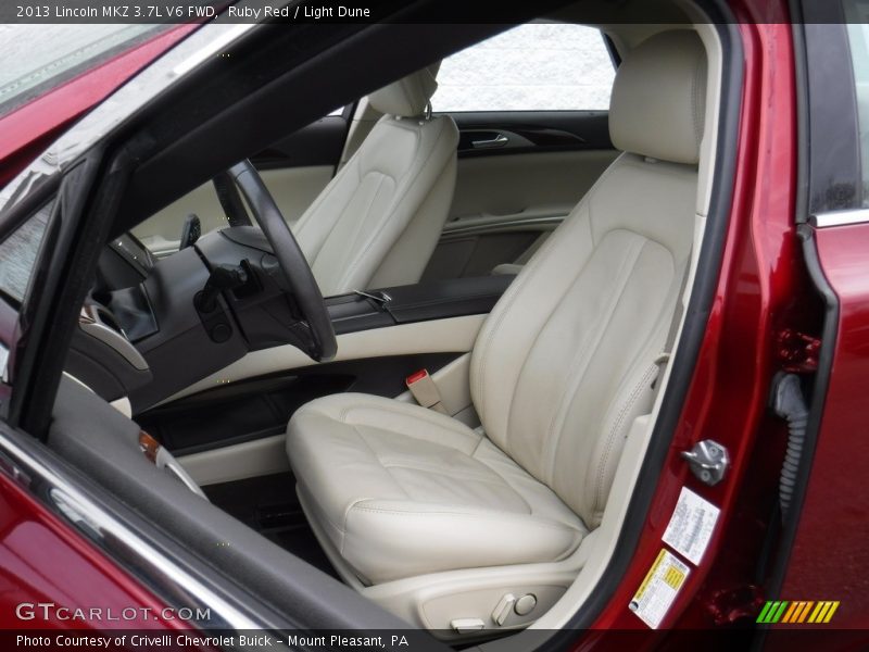 Ruby Red / Light Dune 2013 Lincoln MKZ 3.7L V6 FWD