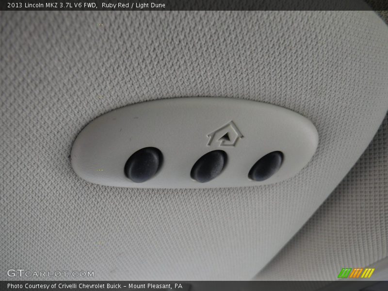 Ruby Red / Light Dune 2013 Lincoln MKZ 3.7L V6 FWD