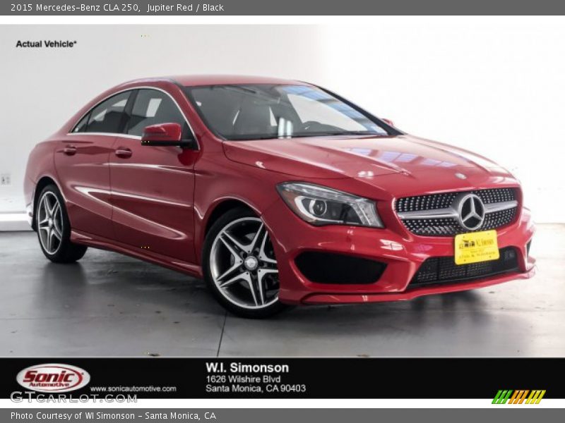 Jupiter Red / Black 2015 Mercedes-Benz CLA 250