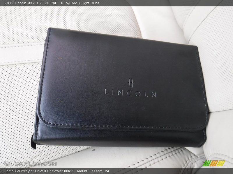 Ruby Red / Light Dune 2013 Lincoln MKZ 3.7L V6 FWD