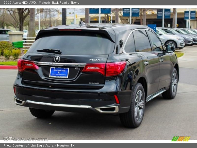 Majestic Black Pearl / Ebony 2019 Acura MDX AWD