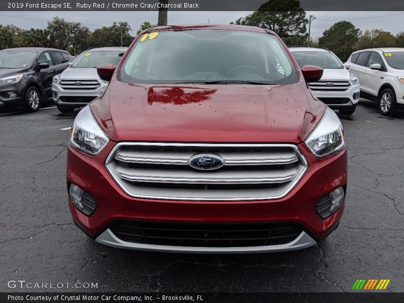 Ruby Red / Chromite Gray/Charcoal Black 2019 Ford Escape SE