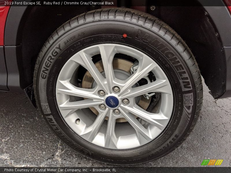 Ruby Red / Chromite Gray/Charcoal Black 2019 Ford Escape SE