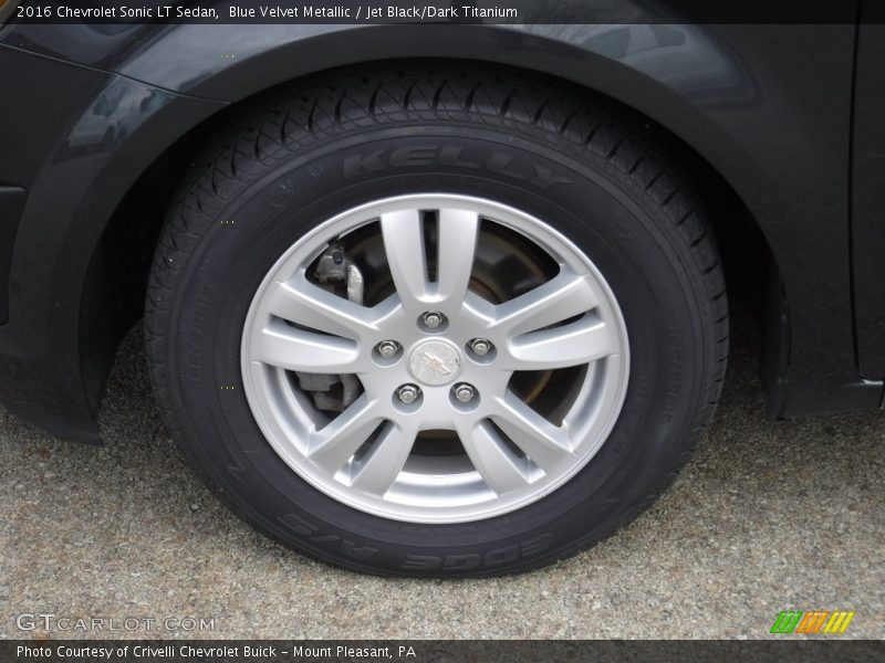 Blue Velvet Metallic / Jet Black/Dark Titanium 2016 Chevrolet Sonic LT Sedan