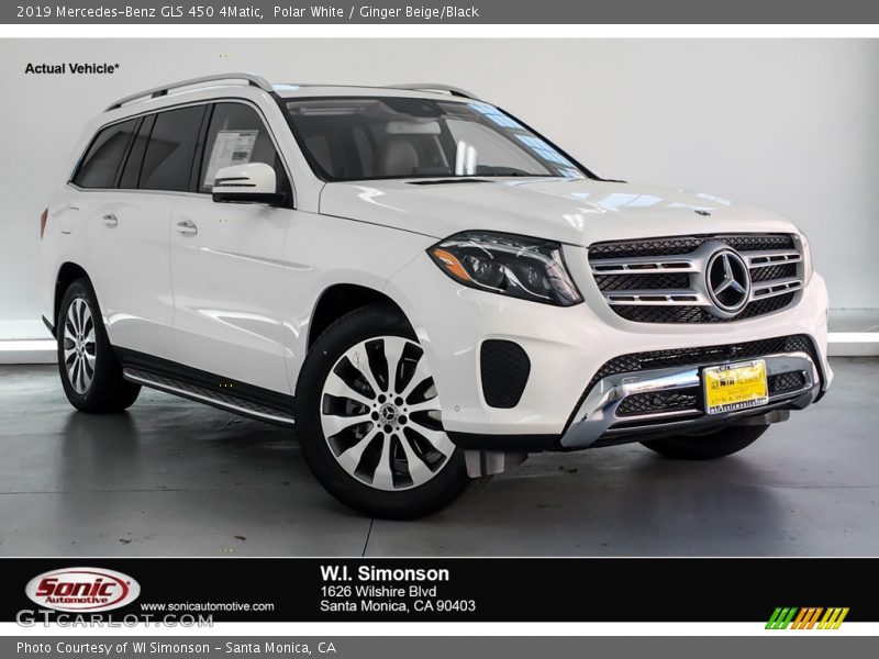 Polar White / Ginger Beige/Black 2019 Mercedes-Benz GLS 450 4Matic