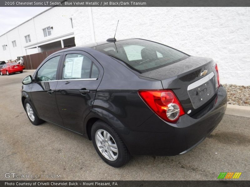 Blue Velvet Metallic / Jet Black/Dark Titanium 2016 Chevrolet Sonic LT Sedan
