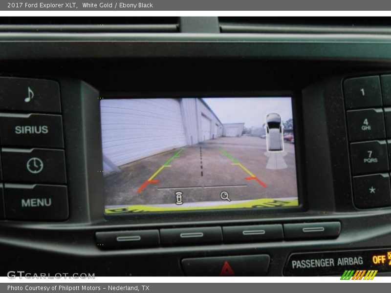 White Gold / Ebony Black 2017 Ford Explorer XLT