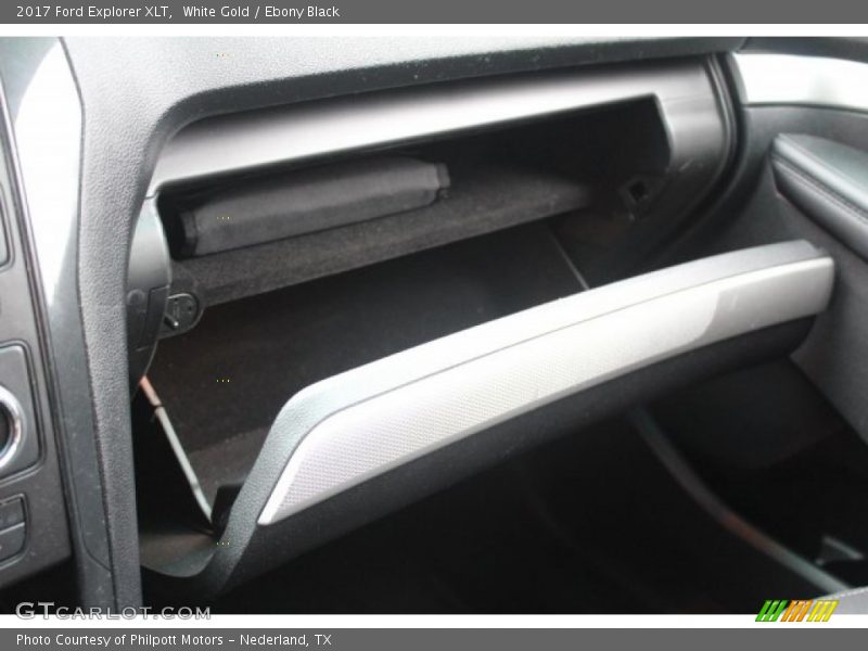 White Gold / Ebony Black 2017 Ford Explorer XLT