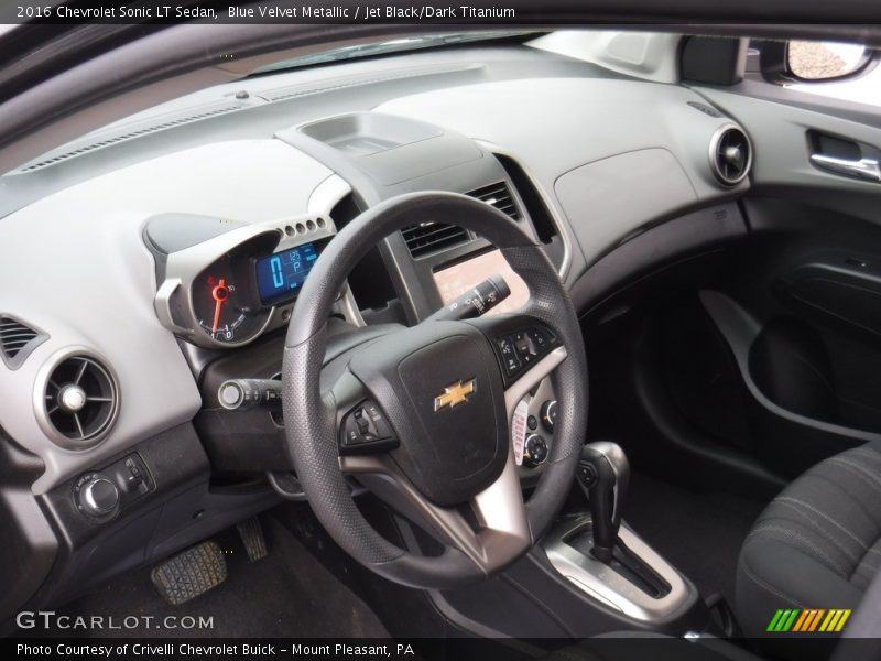 Blue Velvet Metallic / Jet Black/Dark Titanium 2016 Chevrolet Sonic LT Sedan