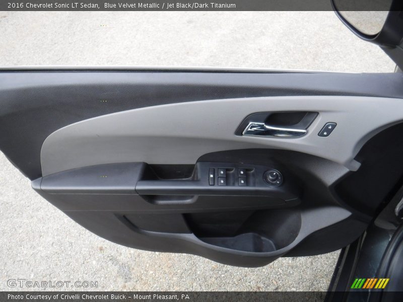 Blue Velvet Metallic / Jet Black/Dark Titanium 2016 Chevrolet Sonic LT Sedan