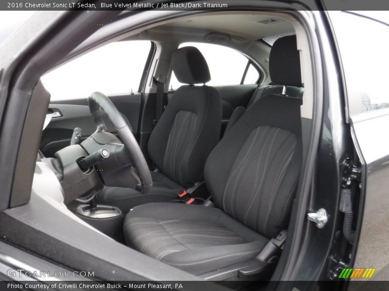 Blue Velvet Metallic / Jet Black/Dark Titanium 2016 Chevrolet Sonic LT Sedan