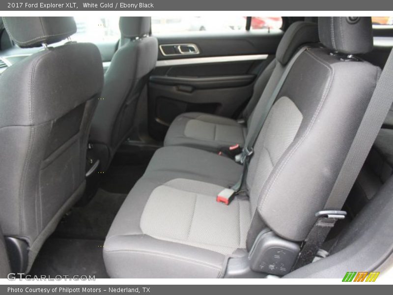 White Gold / Ebony Black 2017 Ford Explorer XLT