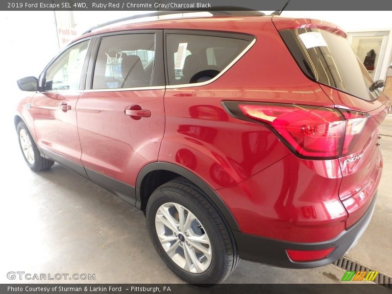 Ruby Red / Chromite Gray/Charcoal Black 2019 Ford Escape SEL 4WD