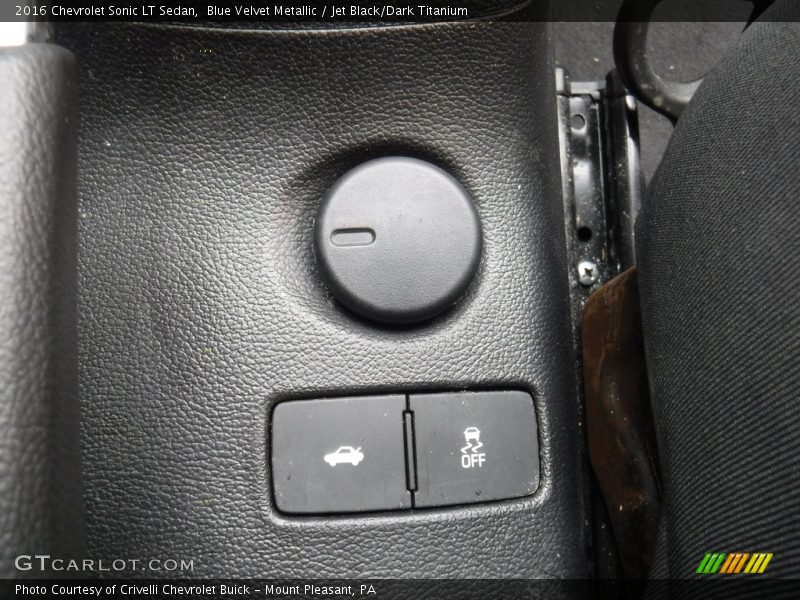 Blue Velvet Metallic / Jet Black/Dark Titanium 2016 Chevrolet Sonic LT Sedan