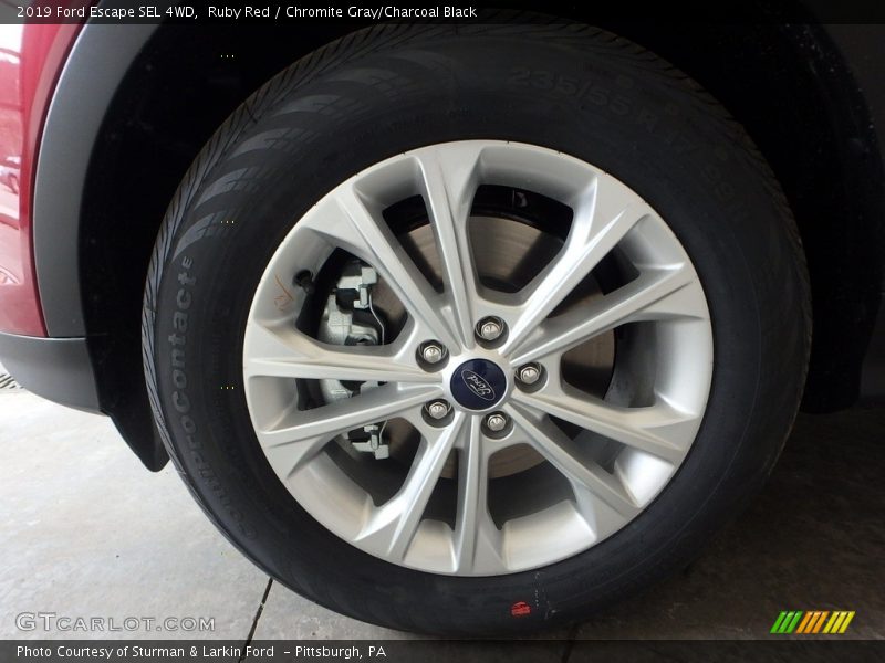 Ruby Red / Chromite Gray/Charcoal Black 2019 Ford Escape SEL 4WD