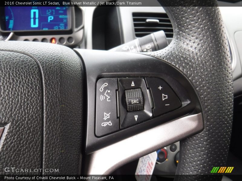 Blue Velvet Metallic / Jet Black/Dark Titanium 2016 Chevrolet Sonic LT Sedan
