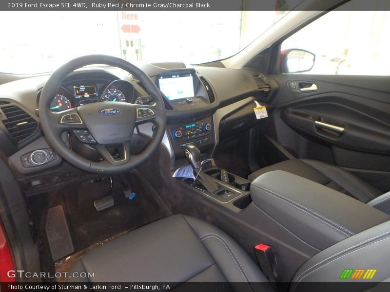 Ruby Red / Chromite Gray/Charcoal Black 2019 Ford Escape SEL 4WD