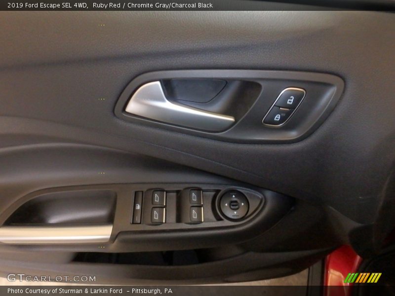 Ruby Red / Chromite Gray/Charcoal Black 2019 Ford Escape SEL 4WD