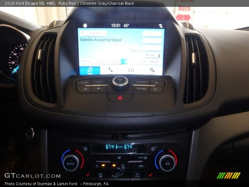 Ruby Red / Chromite Gray/Charcoal Black 2019 Ford Escape SEL 4WD