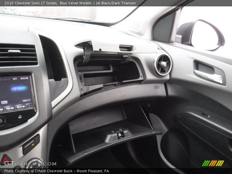 Blue Velvet Metallic / Jet Black/Dark Titanium 2016 Chevrolet Sonic LT Sedan