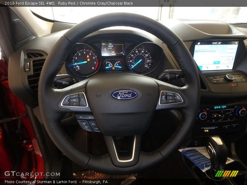 Ruby Red / Chromite Gray/Charcoal Black 2019 Ford Escape SEL 4WD