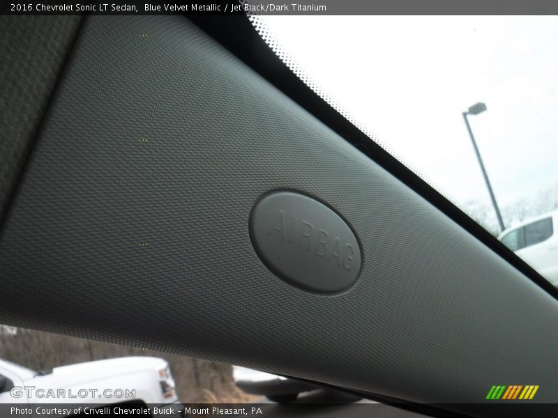 Blue Velvet Metallic / Jet Black/Dark Titanium 2016 Chevrolet Sonic LT Sedan