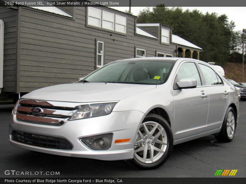 Ingot Silver Metallic / Medium Light Stone 2012 Ford Fusion SEL