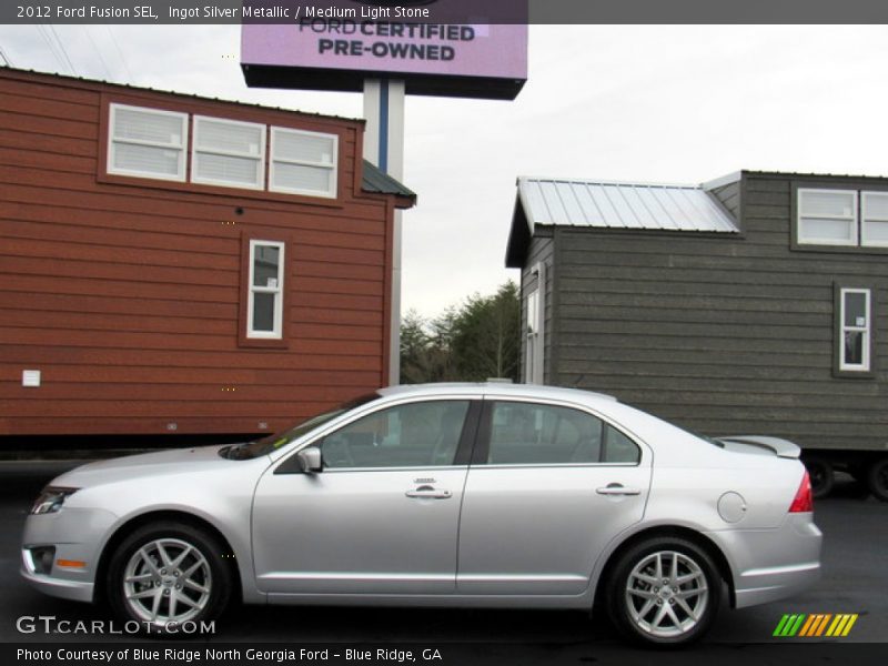 Ingot Silver Metallic / Medium Light Stone 2012 Ford Fusion SEL