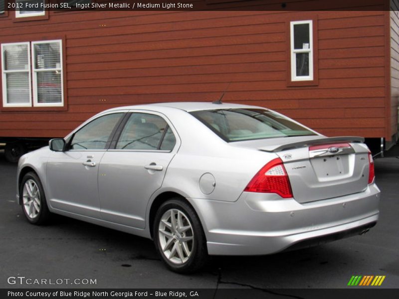 Ingot Silver Metallic / Medium Light Stone 2012 Ford Fusion SEL