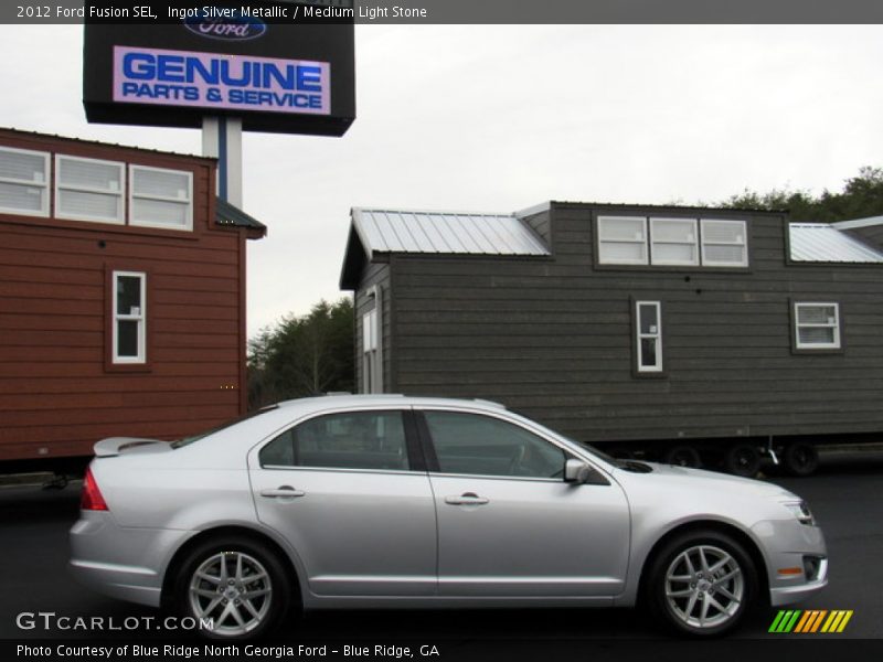 Ingot Silver Metallic / Medium Light Stone 2012 Ford Fusion SEL