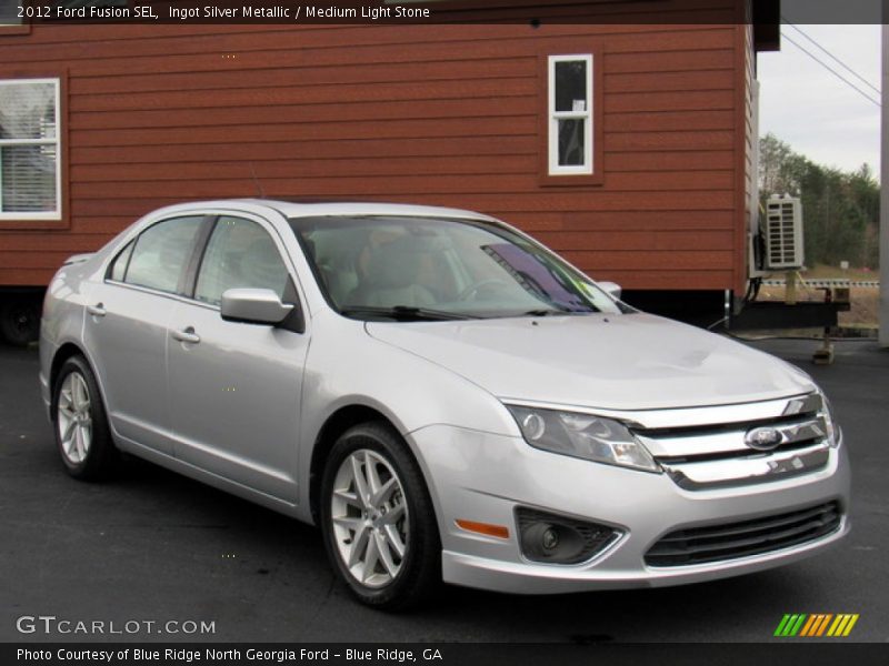 Ingot Silver Metallic / Medium Light Stone 2012 Ford Fusion SEL