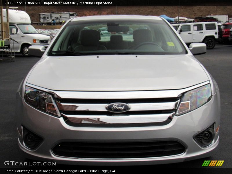 Ingot Silver Metallic / Medium Light Stone 2012 Ford Fusion SEL