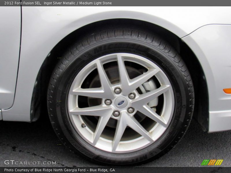 Ingot Silver Metallic / Medium Light Stone 2012 Ford Fusion SEL