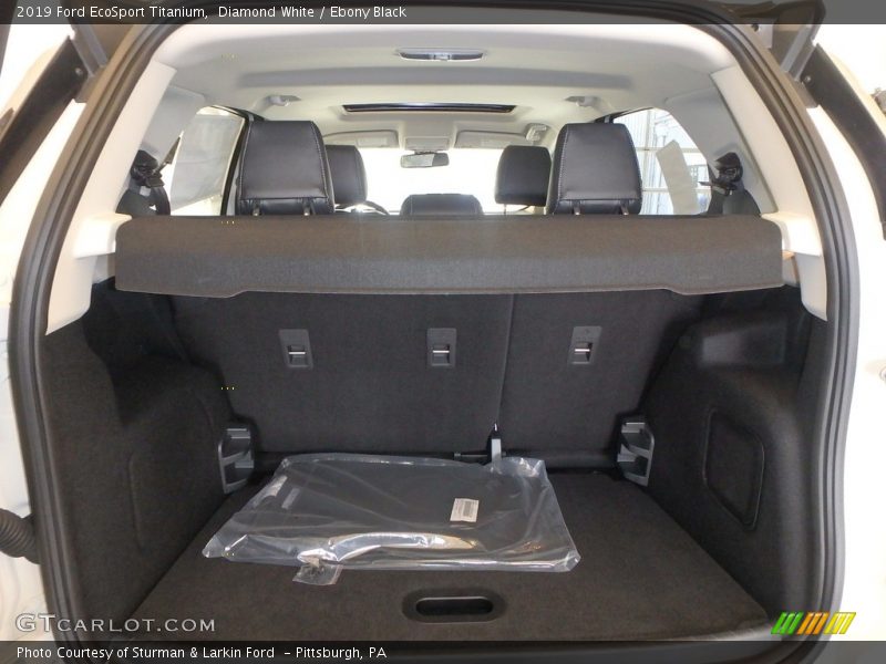Diamond White / Ebony Black 2019 Ford EcoSport Titanium