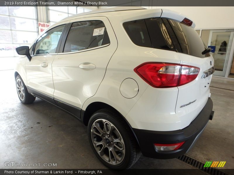 Diamond White / Ebony Black 2019 Ford EcoSport Titanium