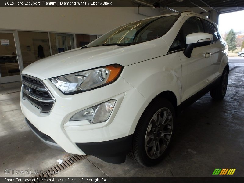 Diamond White / Ebony Black 2019 Ford EcoSport Titanium