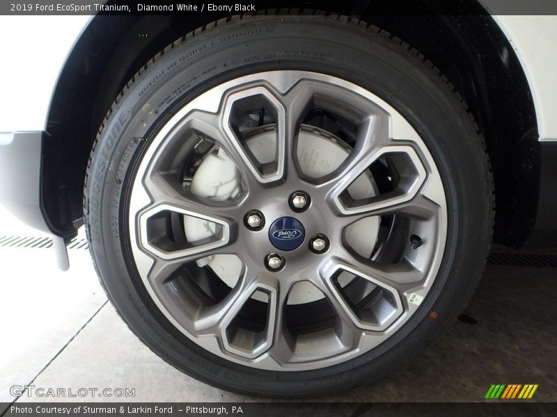 Diamond White / Ebony Black 2019 Ford EcoSport Titanium