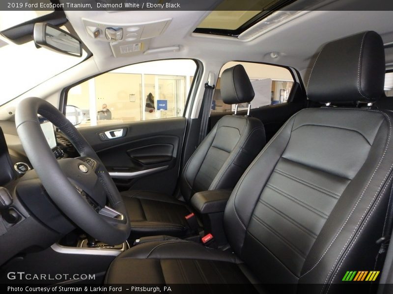 Diamond White / Ebony Black 2019 Ford EcoSport Titanium