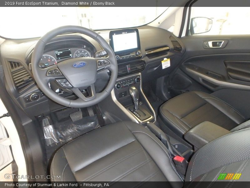 Diamond White / Ebony Black 2019 Ford EcoSport Titanium