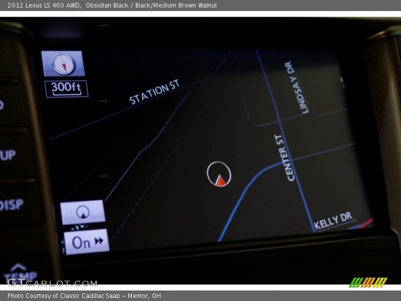 Obsidian Black / Black/Medium Brown Walnut 2012 Lexus LS 460 AWD