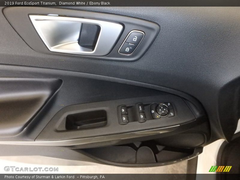 Diamond White / Ebony Black 2019 Ford EcoSport Titanium