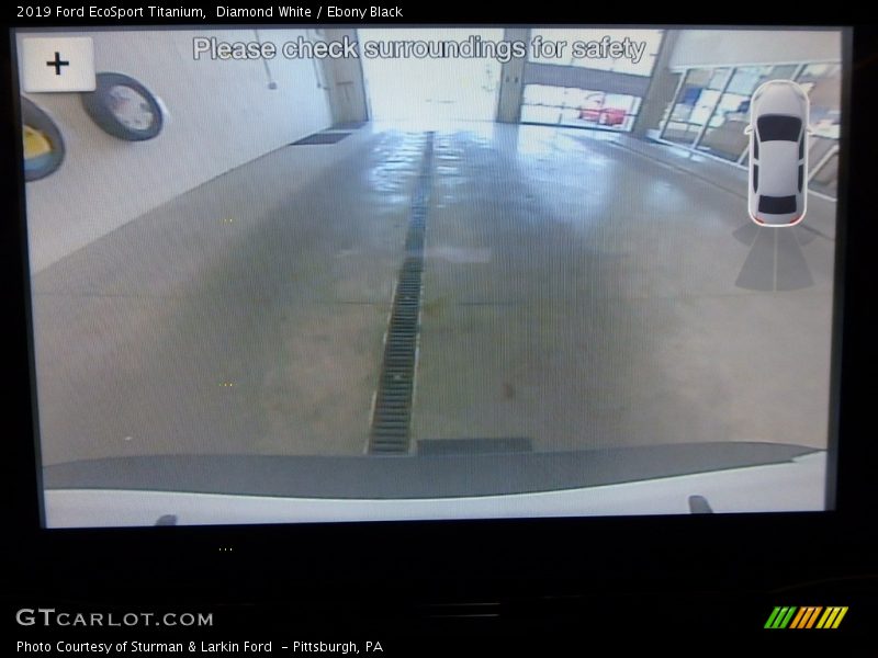 Diamond White / Ebony Black 2019 Ford EcoSport Titanium