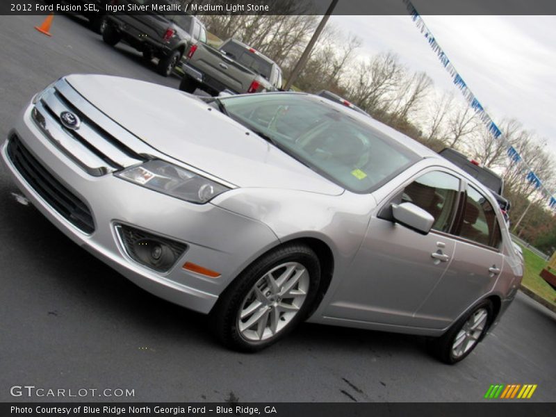 Ingot Silver Metallic / Medium Light Stone 2012 Ford Fusion SEL