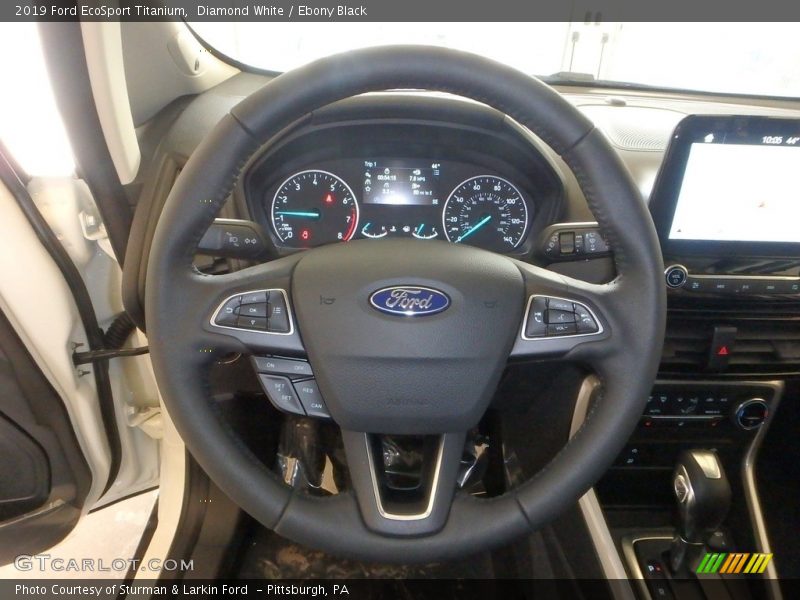 Diamond White / Ebony Black 2019 Ford EcoSport Titanium