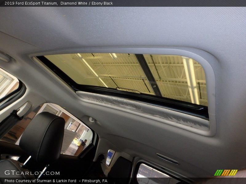 Diamond White / Ebony Black 2019 Ford EcoSport Titanium