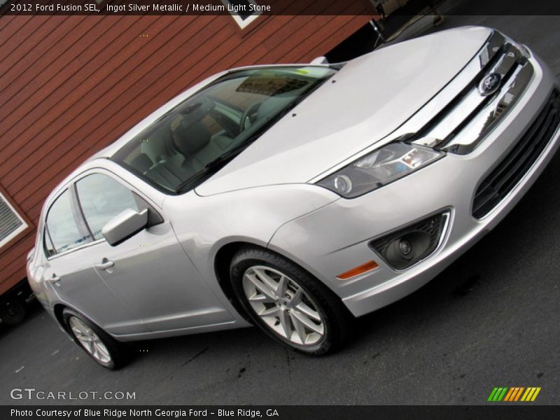 Ingot Silver Metallic / Medium Light Stone 2012 Ford Fusion SEL