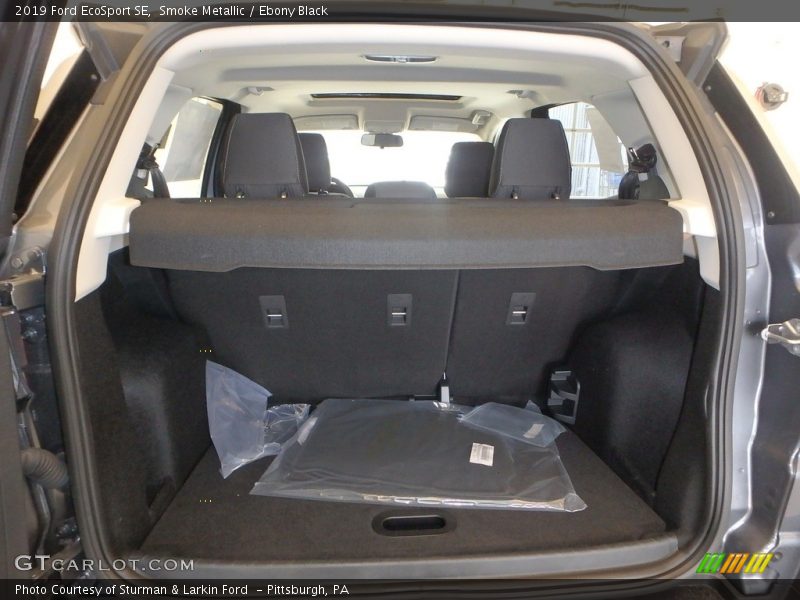 Smoke Metallic / Ebony Black 2019 Ford EcoSport SE